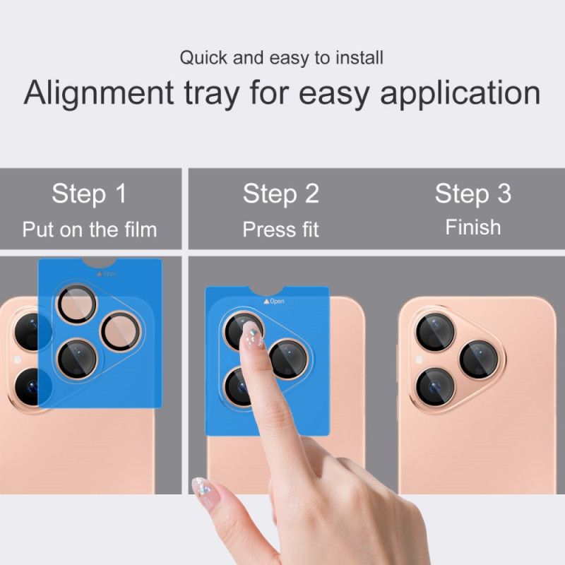 Προστατευτικό Φακού Από Σκληρυμένο Γυαλί Για Huawei Pura 80 Πλαίσιο Αυτόματης Τοποθέτησης (μαύροι Κύκλοι)