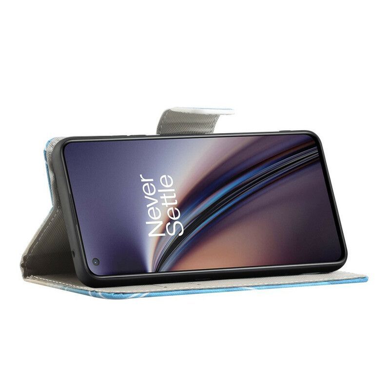 δερματινη Κάλυμμα OnePlus Nord 2 5G Ρετρό Πύργος Του Άιφελ