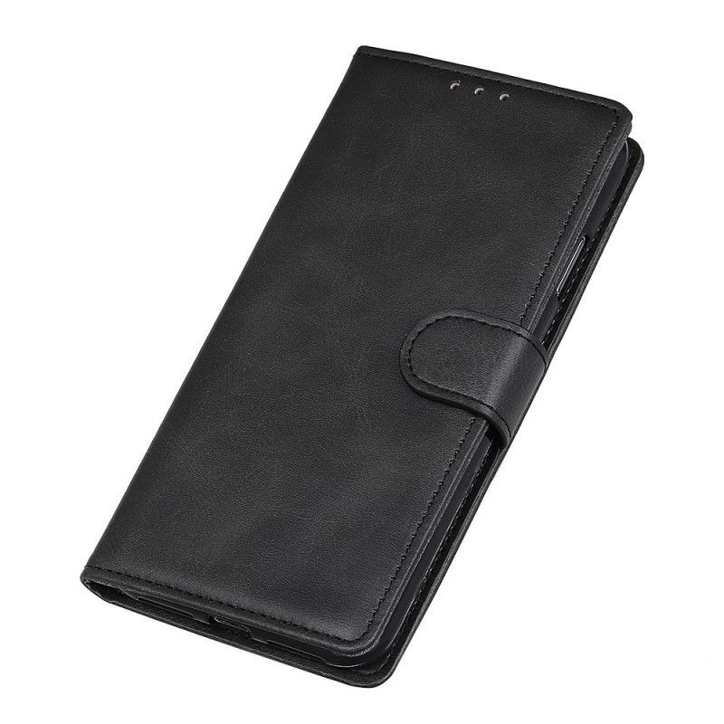δερματινη Κάλυμμα OnePlus Nord N100 Μαύρο Ματ Δερμάτινο Εφέ