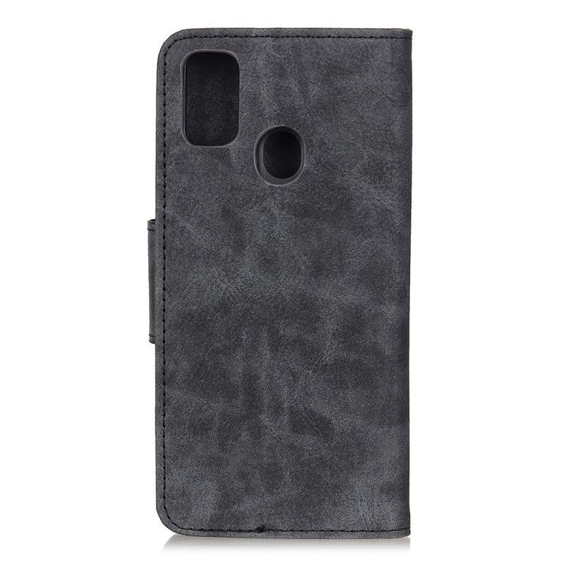 δερματινη Κάλυμμα OnePlus Nord N100 Μαύρο Vintage Σπαστό Δέρμα
