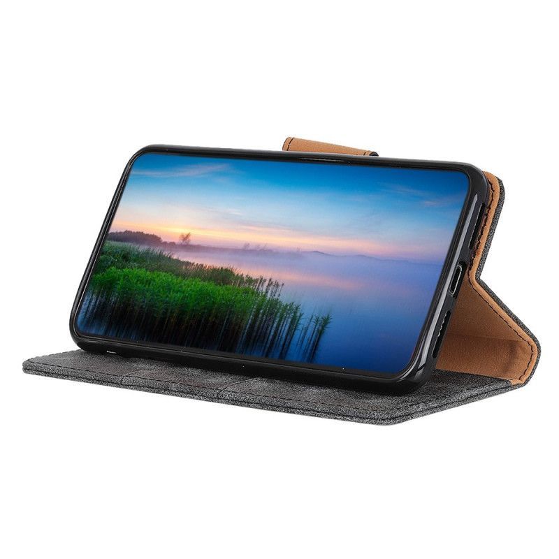 δερματινη Κάλυμμα OnePlus Nord N100 Μαύρο Vintage Σπαστό Δέρμα