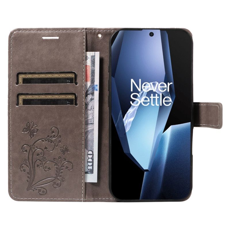 Δερματινη Θηκη Oneplus 13r Γιγάντιες Πεταλούδες Σιλικόνης