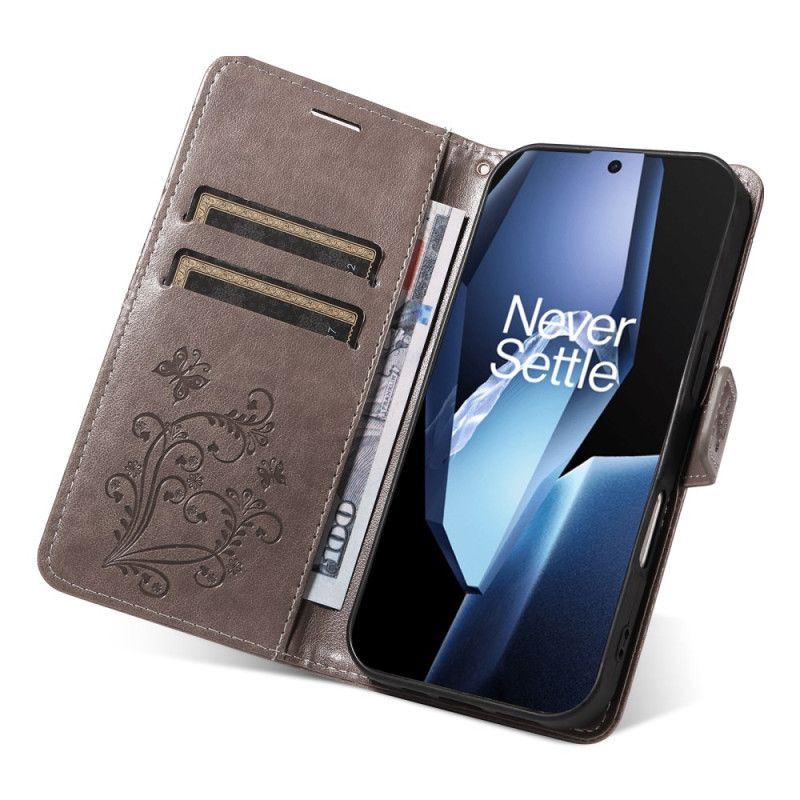 Δερματινη Θηκη Oneplus 13r Γιγάντιες Πεταλούδες Σιλικόνης