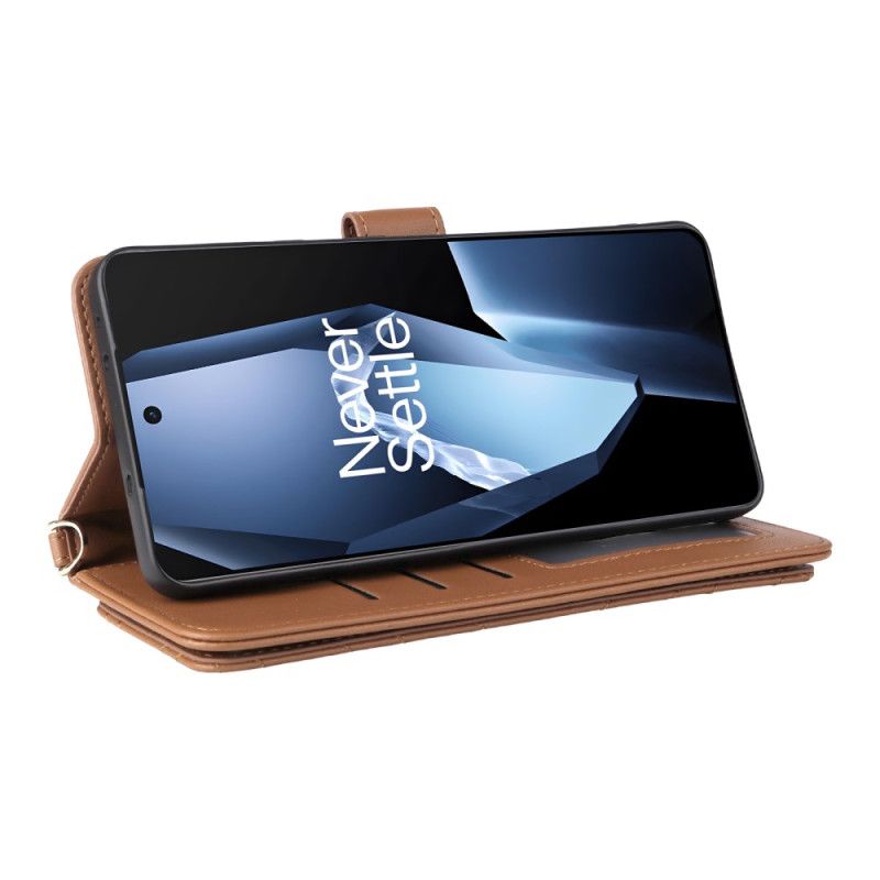 Δερματινη Θηκη Oneplus 13r Κομψό Με Λουρί Και Λουρί Ώμου