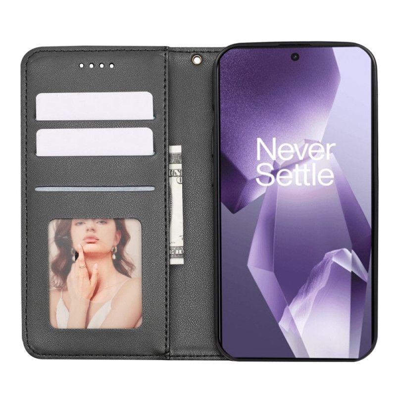 Δερματινη Θηκη Oneplus 13r Θήκες Κινητών Πορτοφόλι Με Λουράκι Καρό