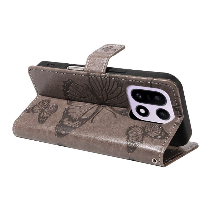 Δερματινη Θηκη Oneplus 15 Γιγάντιες Πεταλούδες Σιλικόνης