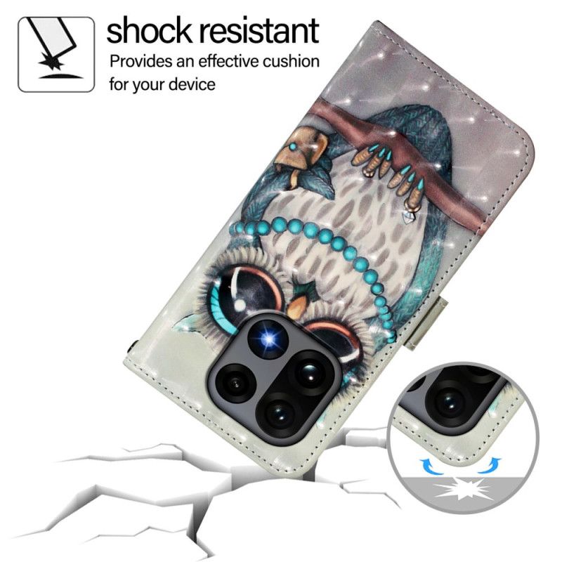 Δερματινη Θηκη Oneplus 15 Γκρίζα Κουκουβάγια