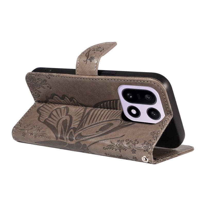 Δερματινη Θηκη Oneplus 15 Γραφική Πεταλούδα Σιλικόνης