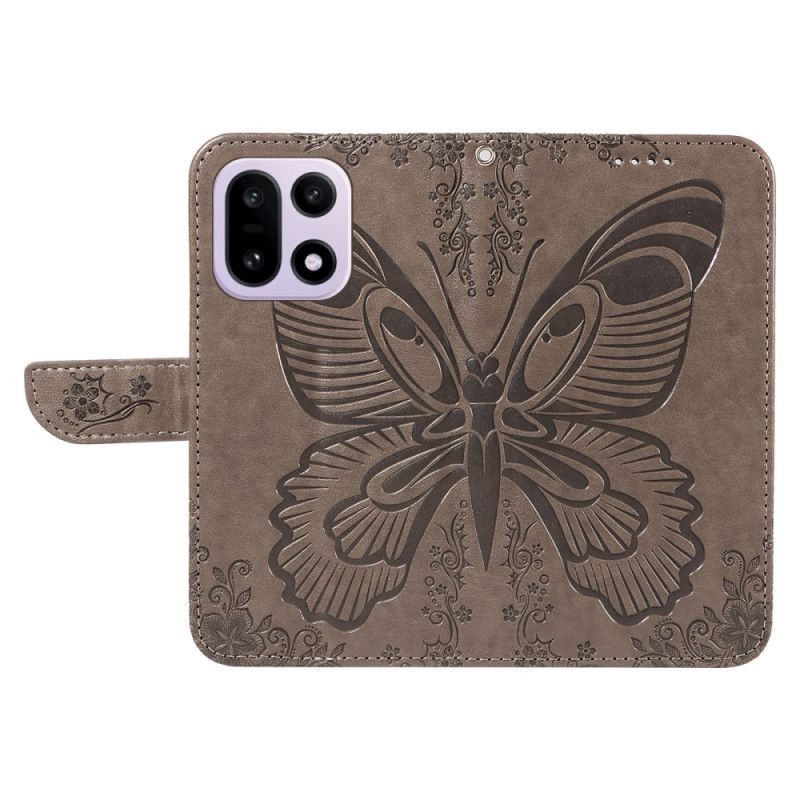 Δερματινη Θηκη Oneplus 15 Γραφική Πεταλούδα Σιλικόνης