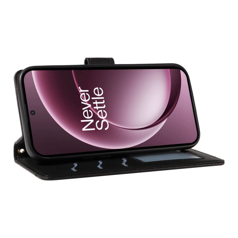 Δερματινη Θηκη Oneplus 15 Καπιτονέ Με Λουράκι Ώμου Και Λουράκι Σιλικόνης