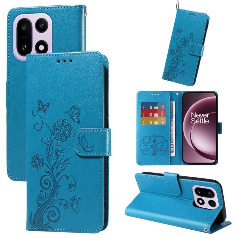 Δερματινη Θηκη Oneplus 15 Λουλουδάτη Πεταλούδα