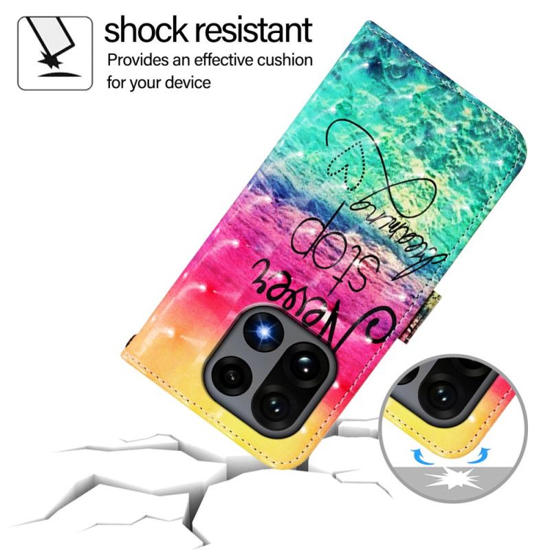 Δερματινη Θηκη Oneplus 15 Ποτέ Μην Σταματάς Να Ονειρεύεσαι