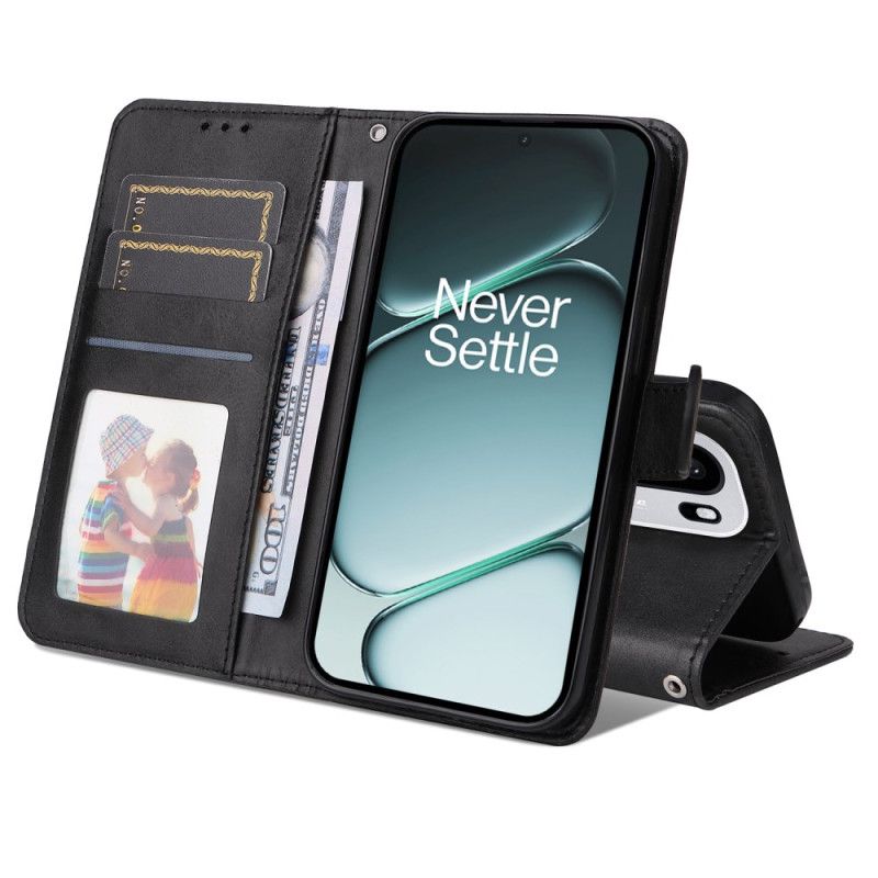 Δερματινη Θηκη Oneplus 15r Εφέ Απλού Δέρματος Σιλικόνης