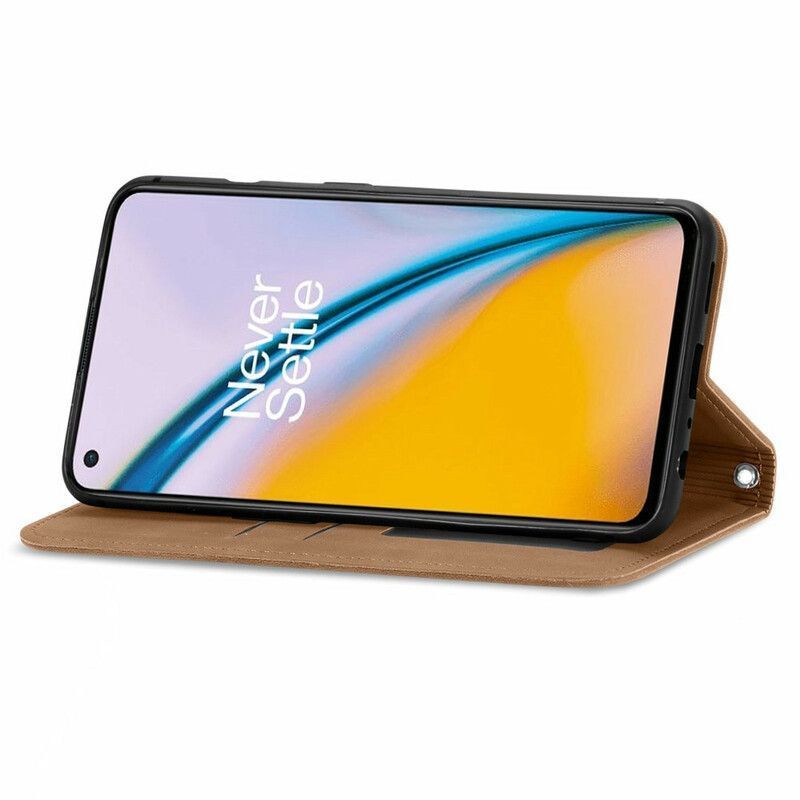 δερματινη θηκη OnePlus Nord 2 5G Μαύρο Σχέδιο Με Αφή Στο Δέρμα