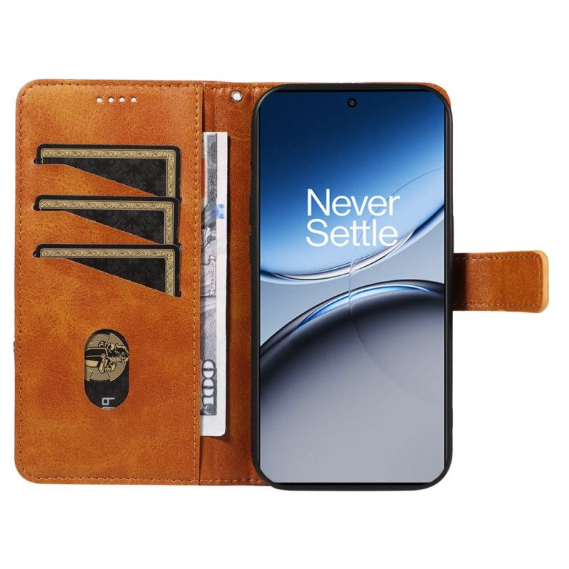 Δερματινη Θηκη Oneplus Nord 4 Γεωμετρική Γραμμή Σιλικόνης