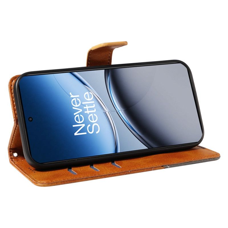 Δερματινη Θηκη Oneplus Nord 4 Γεωμετρική Γραμμή Σιλικόνης