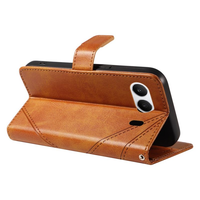 Δερματινη Θηκη Oneplus Nord 4 Γεωμετρική Γραμμή Σιλικόνης