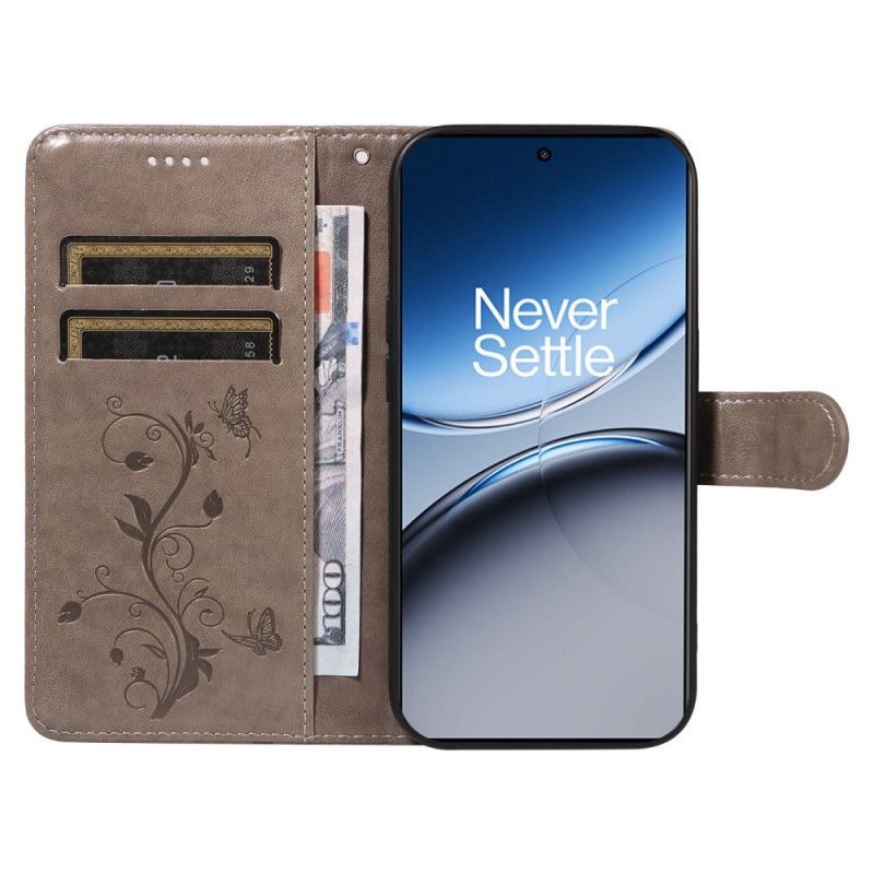 Δερματινη Θηκη Oneplus Nord 4 Λουλουδάτο Σχέδιο