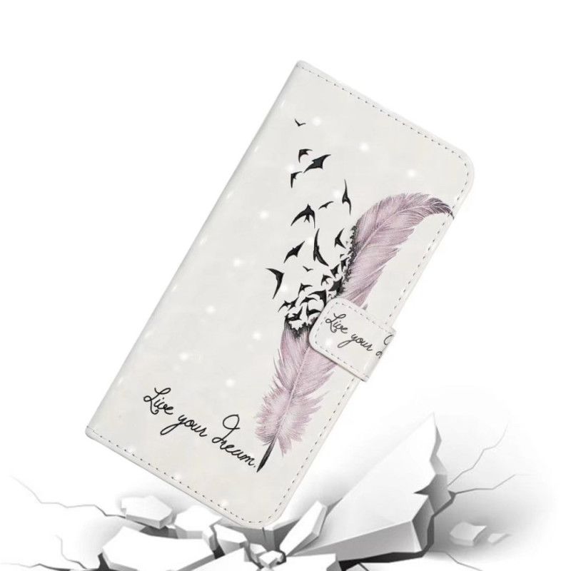 Δερματινη Θηκη Oneplus Nord 4 Τρισδιάστατο Ροζ Φτερό