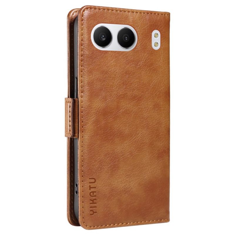 Δερματινη Θηκη Oneplus Nord 4 Yikatu Τεχνητό Δέρμα Λίτσι