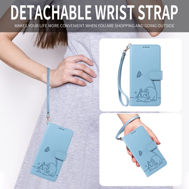 Δερματινη Θηκη Oneplus Nord 5 Γραφική Γάτα