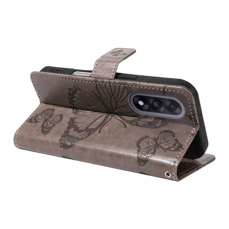 Δερματινη Θηκη Oneplus Nord 5 Μεγάλες Πεταλούδες