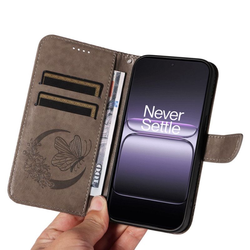 Δερματινη Θηκη Oneplus Nord 5 Σχέδιο Πεταλούδας