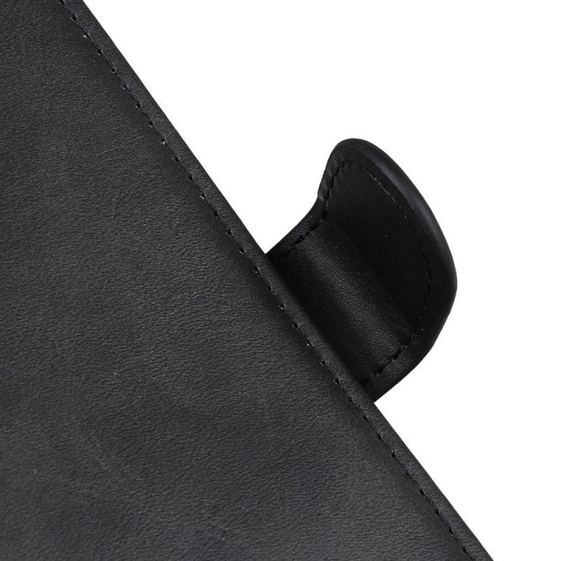 Κάλυμμα Folio OnePlus 8T Μαύρο Ρετρό Ματ Δερμάτινο Εφέ