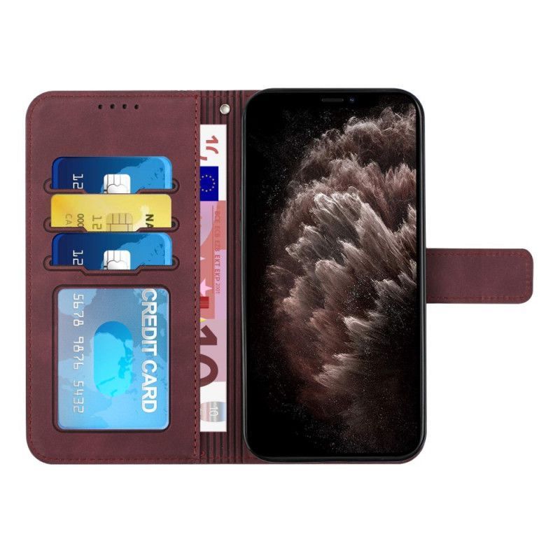 Κάλυμμα Folio OnePlus Nord 2 5G Μαύρο Χαμόγελο Με Κορδόνι