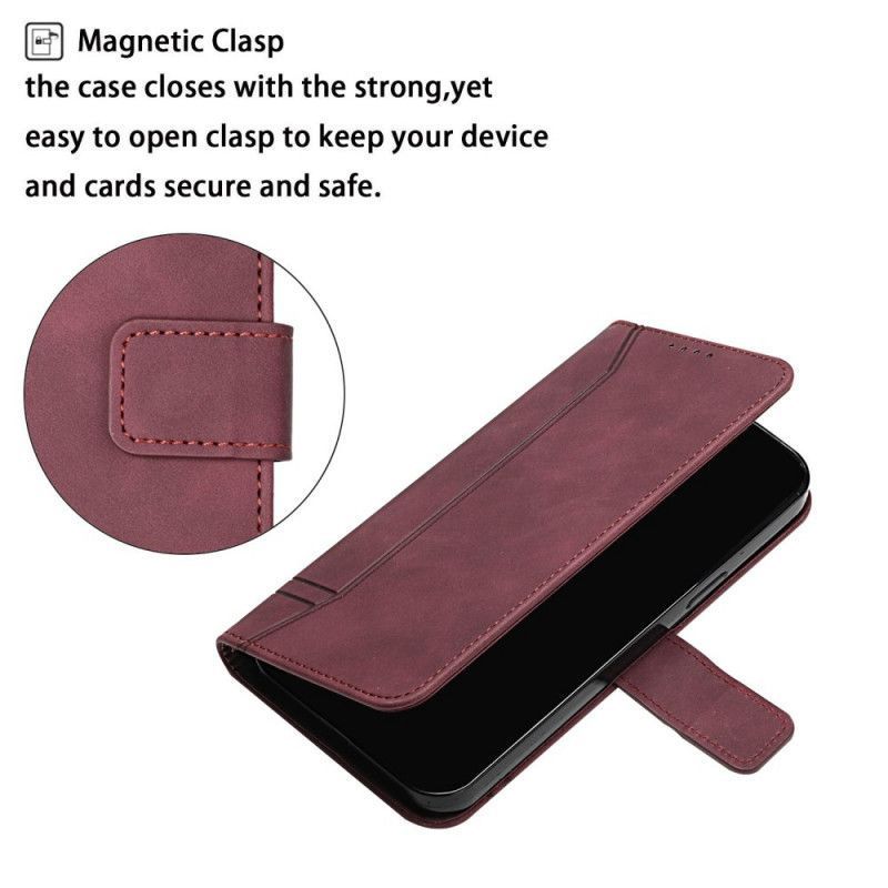 Κάλυμμα Folio OnePlus Nord 2 5G Μαύρο Χαμόγελο Με Κορδόνι