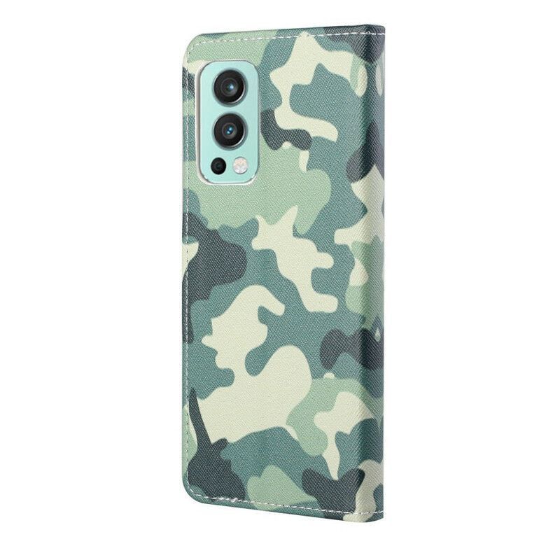 Κάλυμμα Folio OnePlus Nord 2 5G Θήκες Κινητών Καμουφλάζ