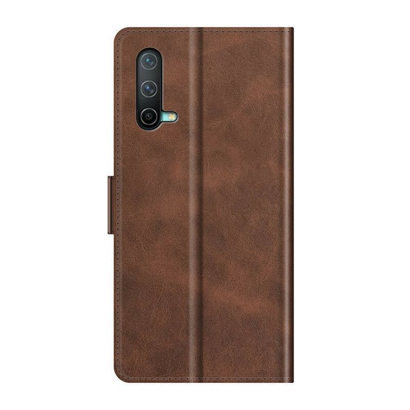 Κάλυμμα Folio OnePlus Nord CE 5G Μαύρο Κλασικό Διπλό Πτερύγιο