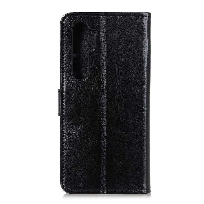Κάλυμμα Folio OnePlus Nord Μαύρο Ψεύτικο Δέρμα Εφυαλωμένο