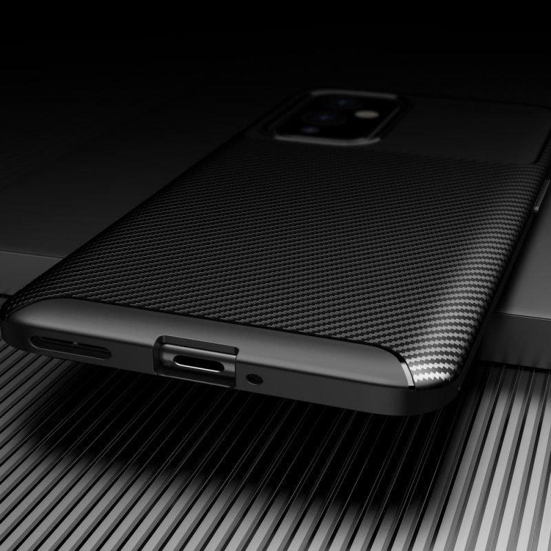 Κάλυμμα Για OnePlus 9 Μαύρο Εύκαμπτη Υφή Από Ανθρακονήματα