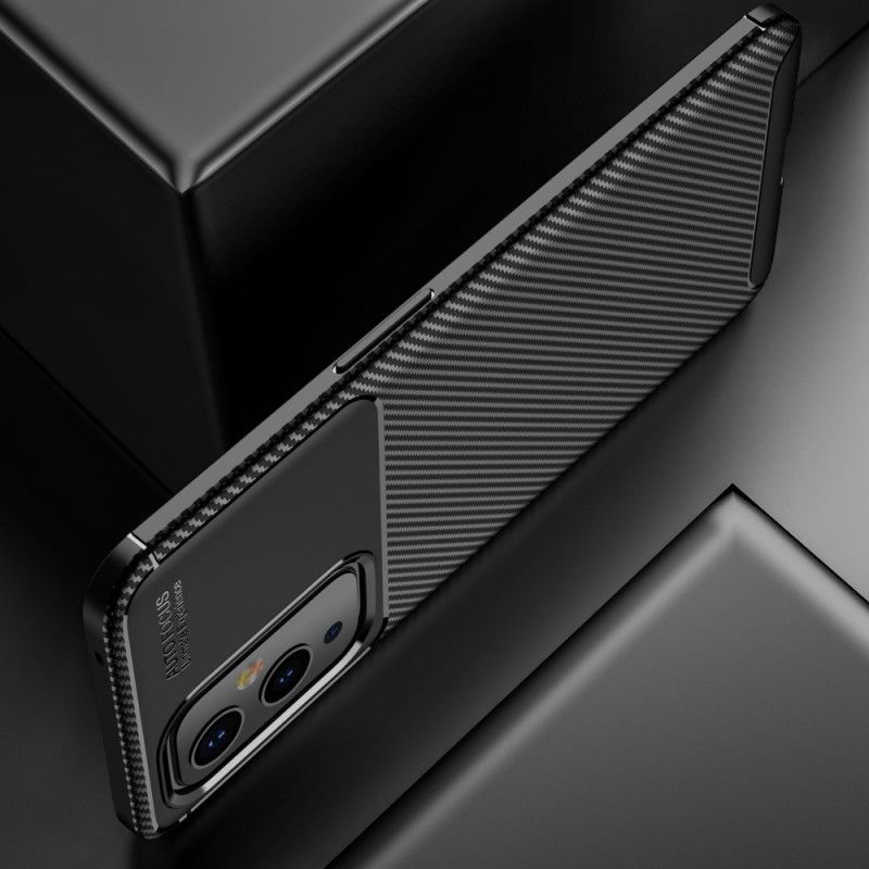 Κάλυμμα Για OnePlus 9 Μαύρο Εύκαμπτη Υφή Από Ανθρακονήματα