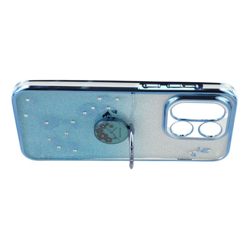 Κάλυμμα Oneplus 15 Θήκη Δαχτυλιδιών Και Μοτίβο Λουλουδιών Με Γκλίτερ