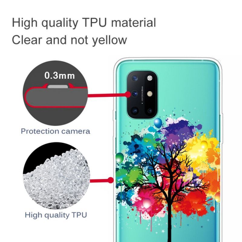 Κάλυμμα OnePlus 8T Άνευ Ραφής Δέντρο Ακουαρέλας