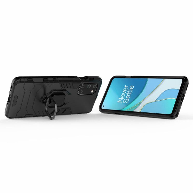 Κάλυμμα OnePlus 8T Μαύρο Ανθεκτικός Δακτύλιος σιλικόνης