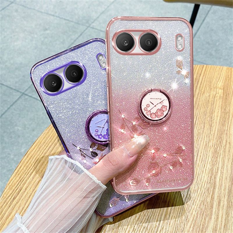 Κάλυμμα Oneplus Nord 4 Θήκη Δαχτυλιδιών Με Πούλιες Και Στρας Kadem