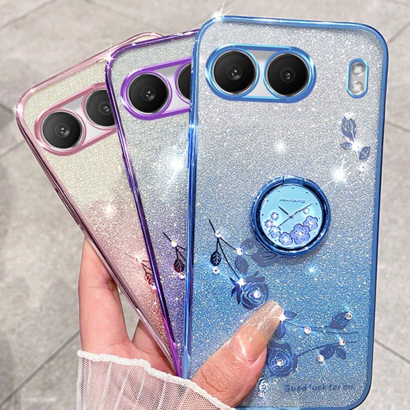 Κάλυμμα Oneplus Nord 4 Θήκη Δαχτυλιδιών Με Πούλιες Και Στρας Kadem