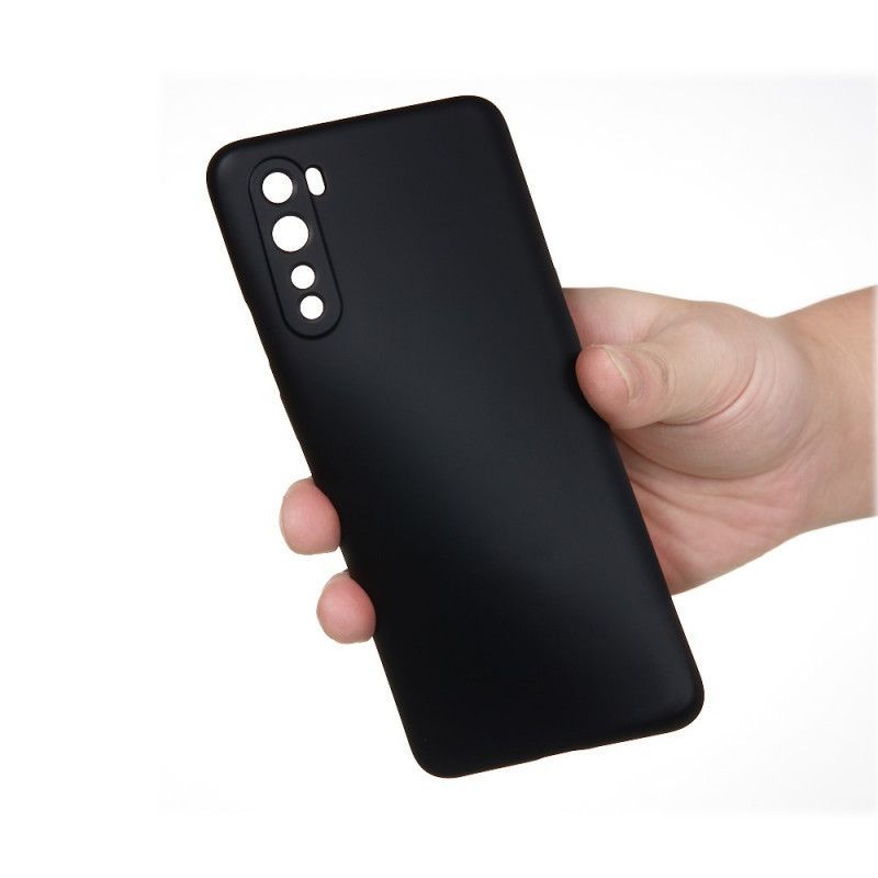 Κάλυμμα OnePlus Nord Μαύρο Υγρή Σιλικόνη Με Κορδόνι