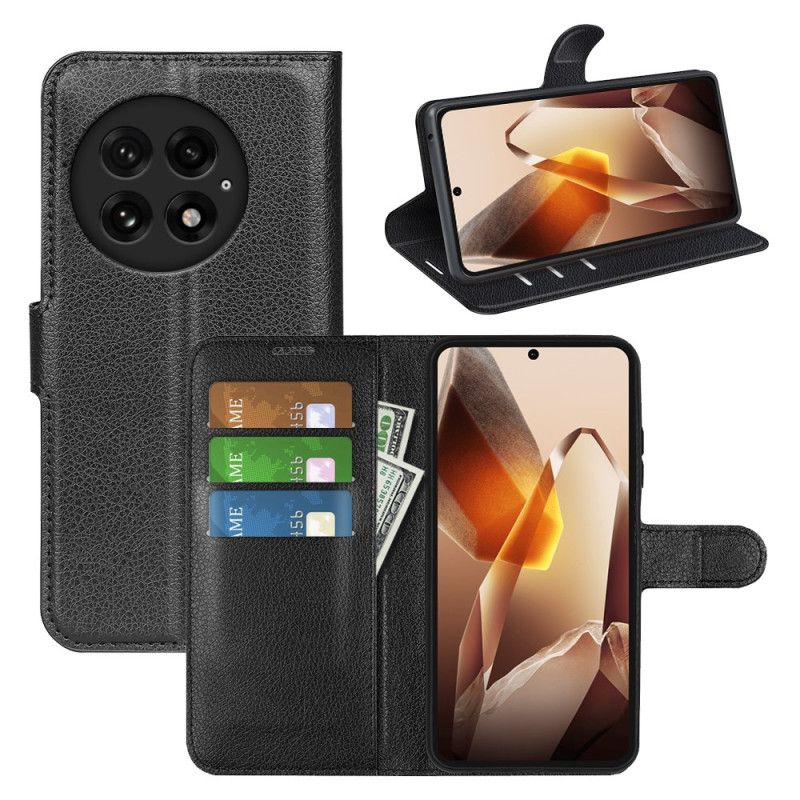 Θηκη Κινητου Oneplus 13 Κλασικό Τεχνικό Δέρμα Lychee