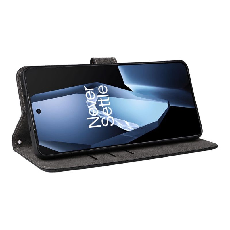 Θηκη Κινητου Oneplus 13r Θήκες Κινητών Εφέ Δερμάτινου Με Αποκλεισμό Rfid Με Λουρί