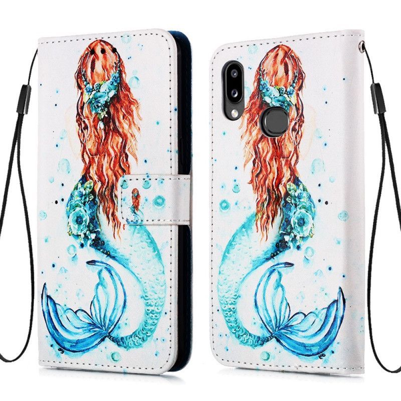 δερματινη Κάλυμμα Για Samsung Galaxy A10s Ονειροπολήσεις Γοργόνας