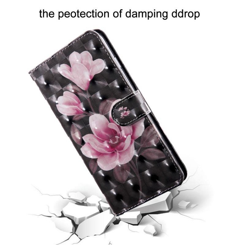 δερματινη Κάλυμμα Για Samsung Galaxy A20s Ανοιχτόχρωμα Λουλούδια Ανθίζουν