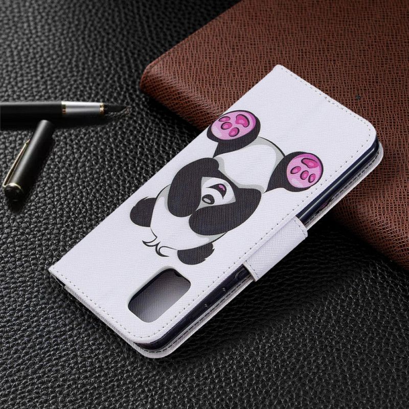 δερματινη Κάλυμμα Για Samsung Galaxy A31 Διασκεδαστικό Panda