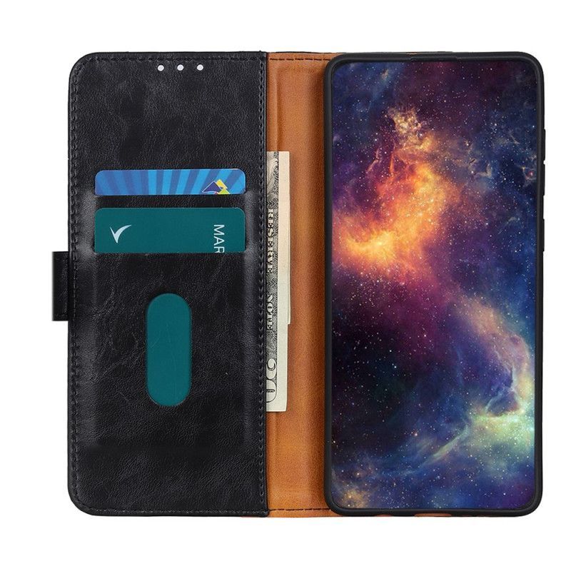 δερματινη Κάλυμμα Για Samsung Galaxy A32 5G Μαύρο Khazneh Elegance Δερμάτινο Στυλ