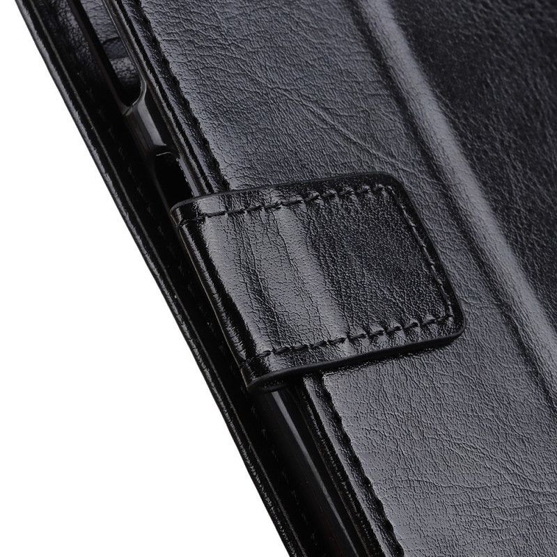 δερματινη Κάλυμμα Για Samsung Galaxy M11 Μαύρο Λεπτότητα Απομίμηση Δέρματος