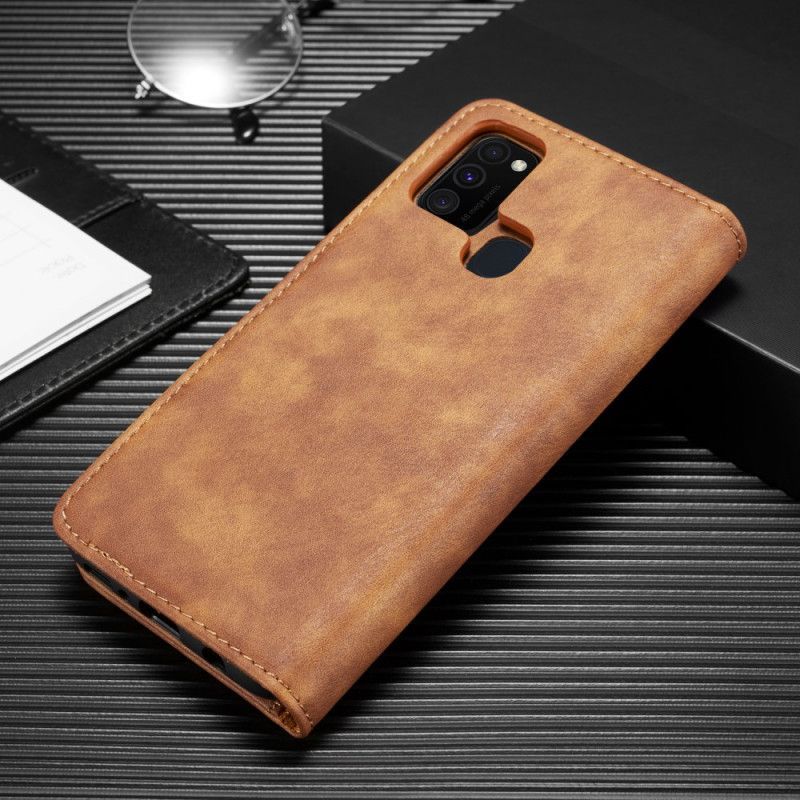 δερματινη Κάλυμμα Για Samsung Galaxy M31 Μαύρο Dg. Ming Αποσπώμενο Κέλυφος