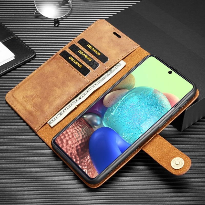 δερματινη Κάλυμμα Για Samsung Galaxy M31 Μαύρο Dg. Ming Αποσπώμενο Κέλυφος